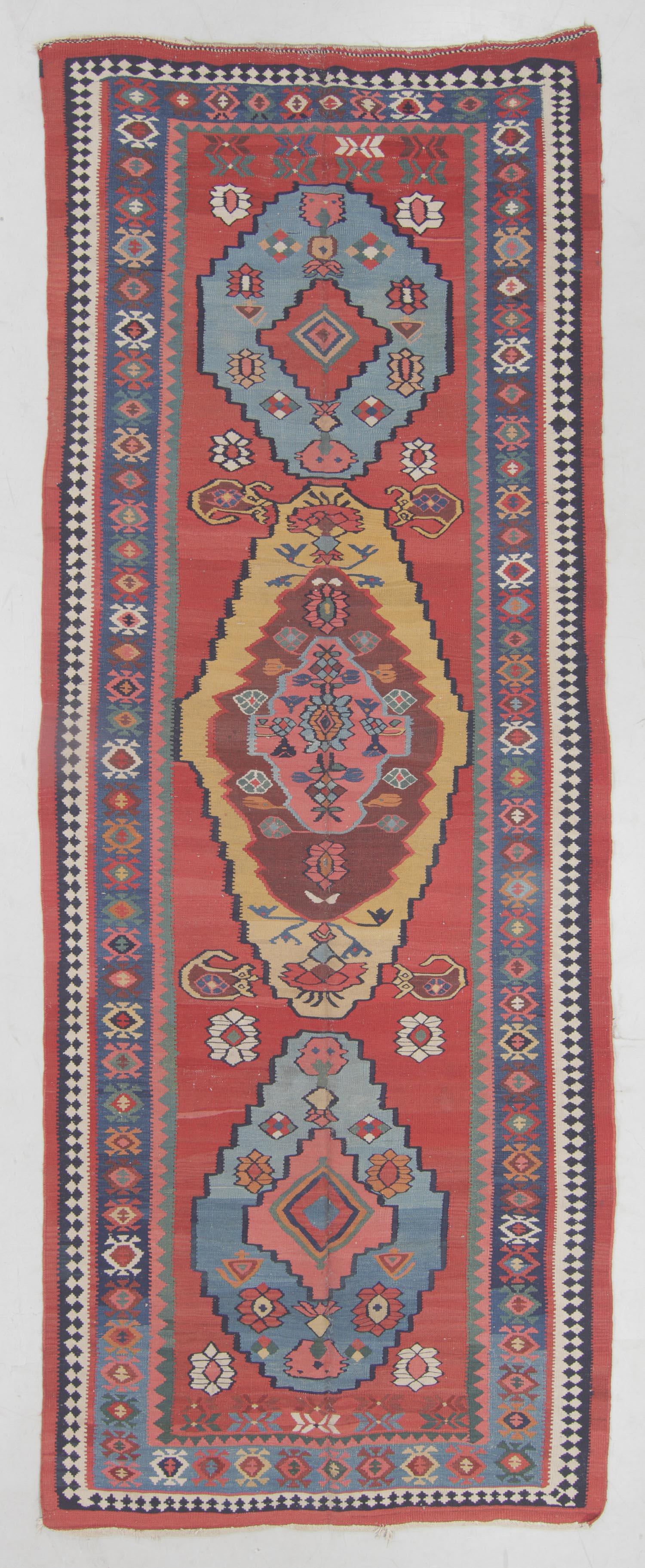 Bidjar Kilim, Persia, Late 19th C., 5'9'' x 14'8'' (1 of 6)