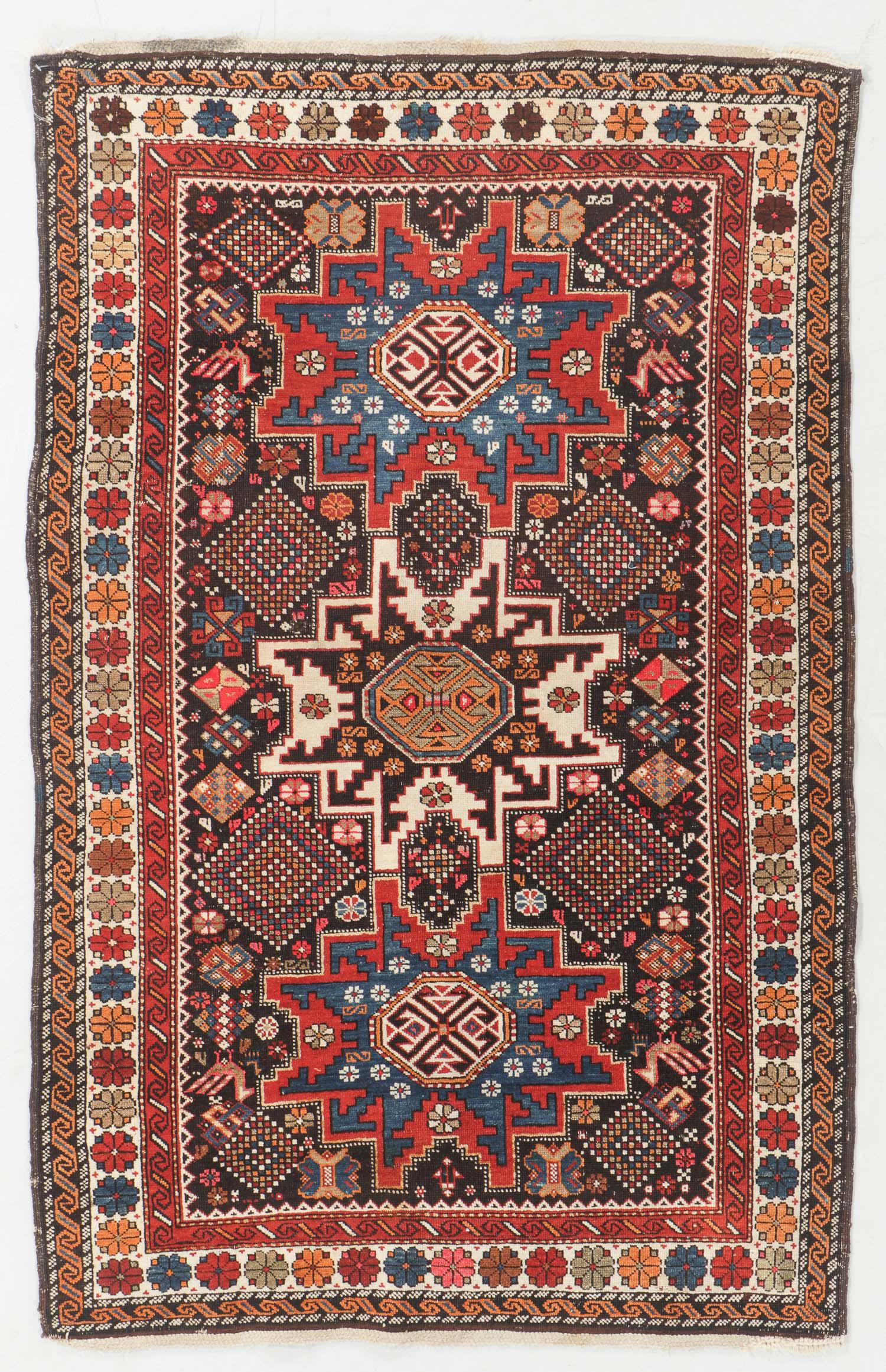 Shirvan Rug, Caucasus, Circa 1900: 3'9'' x 5'10'' (1 of 6)