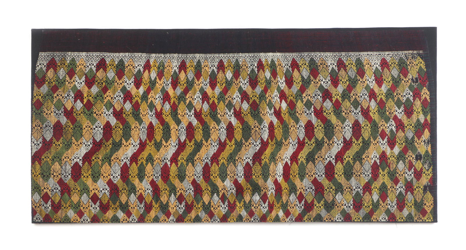 Antique Mounted Tai Silk and Cotton Woven Skirt, Laos (1 of 3)
