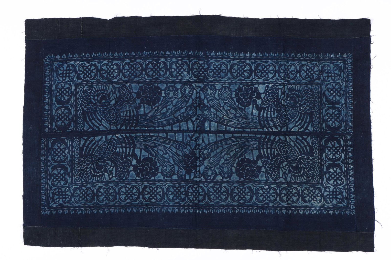 Miao Cotton Batik Coverlet Textile, Guizhou, China (1 of 5)