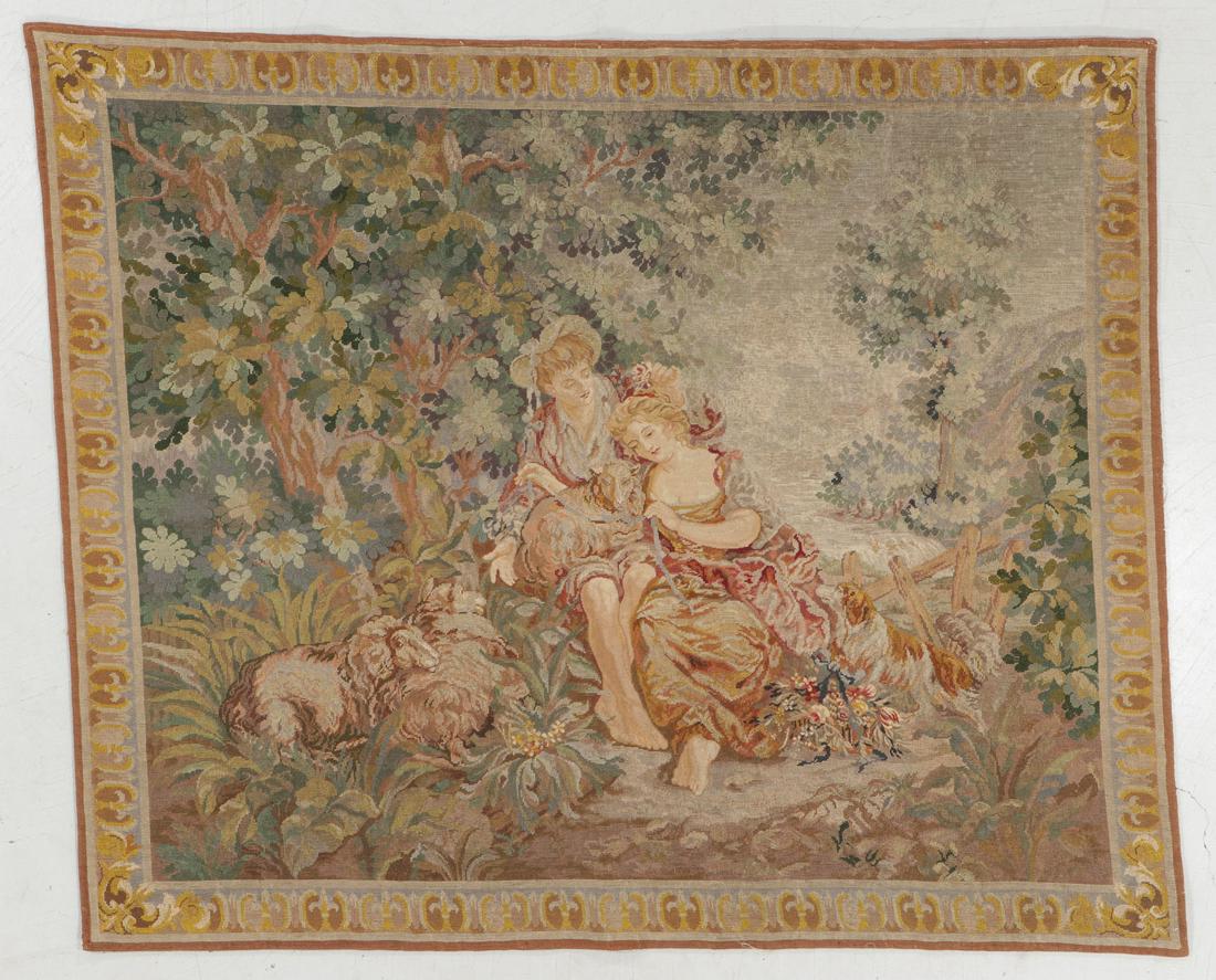 Continental Pictorial Needlepoint Tapestry, Late 19th (1 of 8)