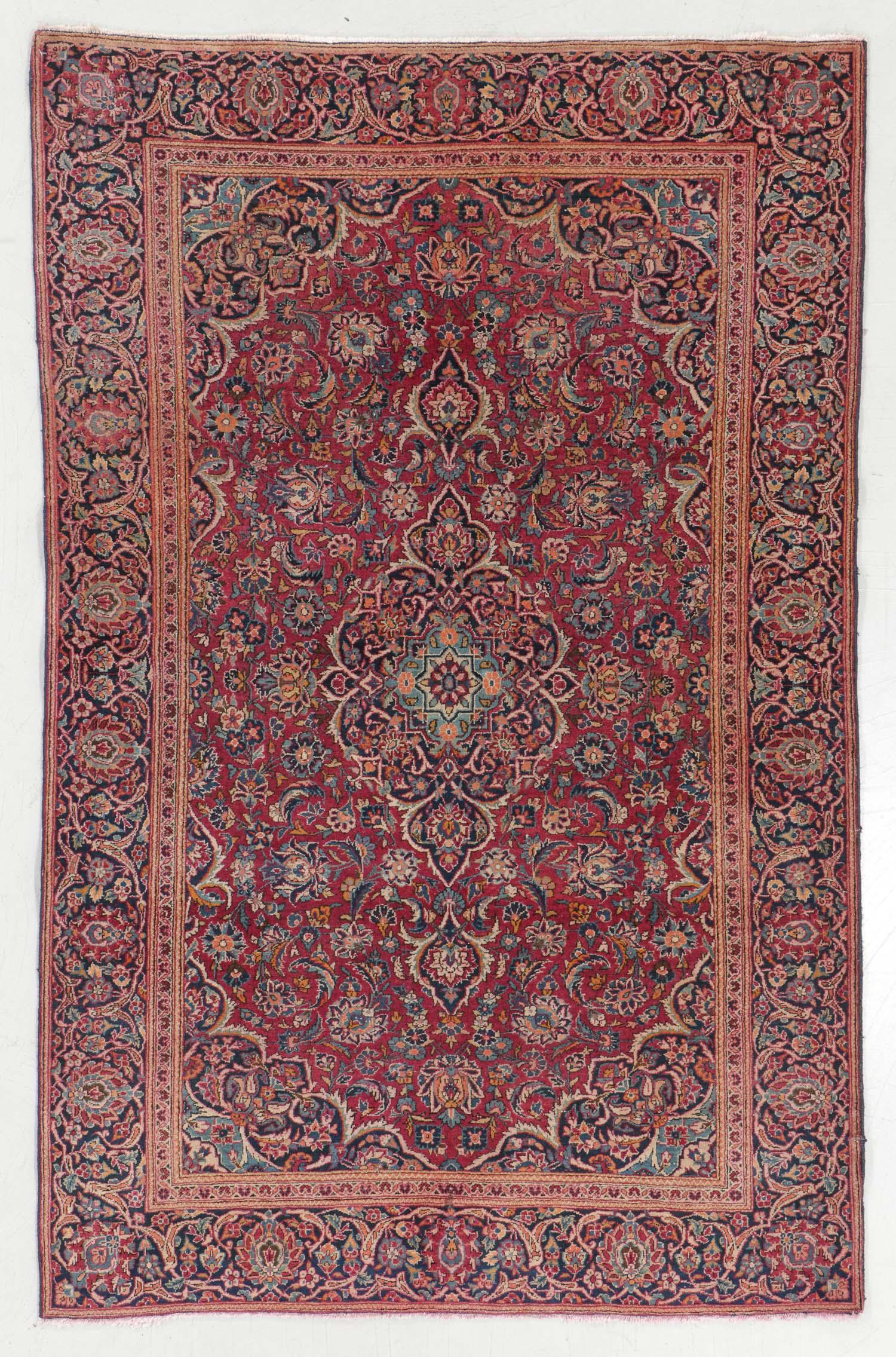 Kashan Rug, Persia, Circa 1920, 4'1'' x 6'4'' (1 of 5)