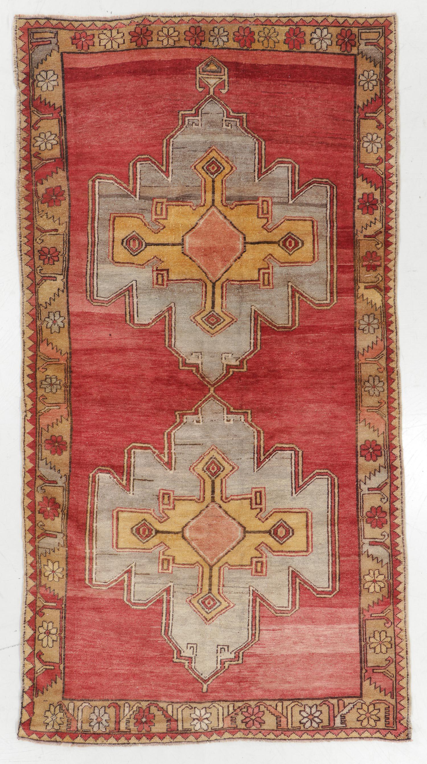 Konya Village Rug, Turkey, Early/Mid 20th C., 5'1'' x (1 of 5)