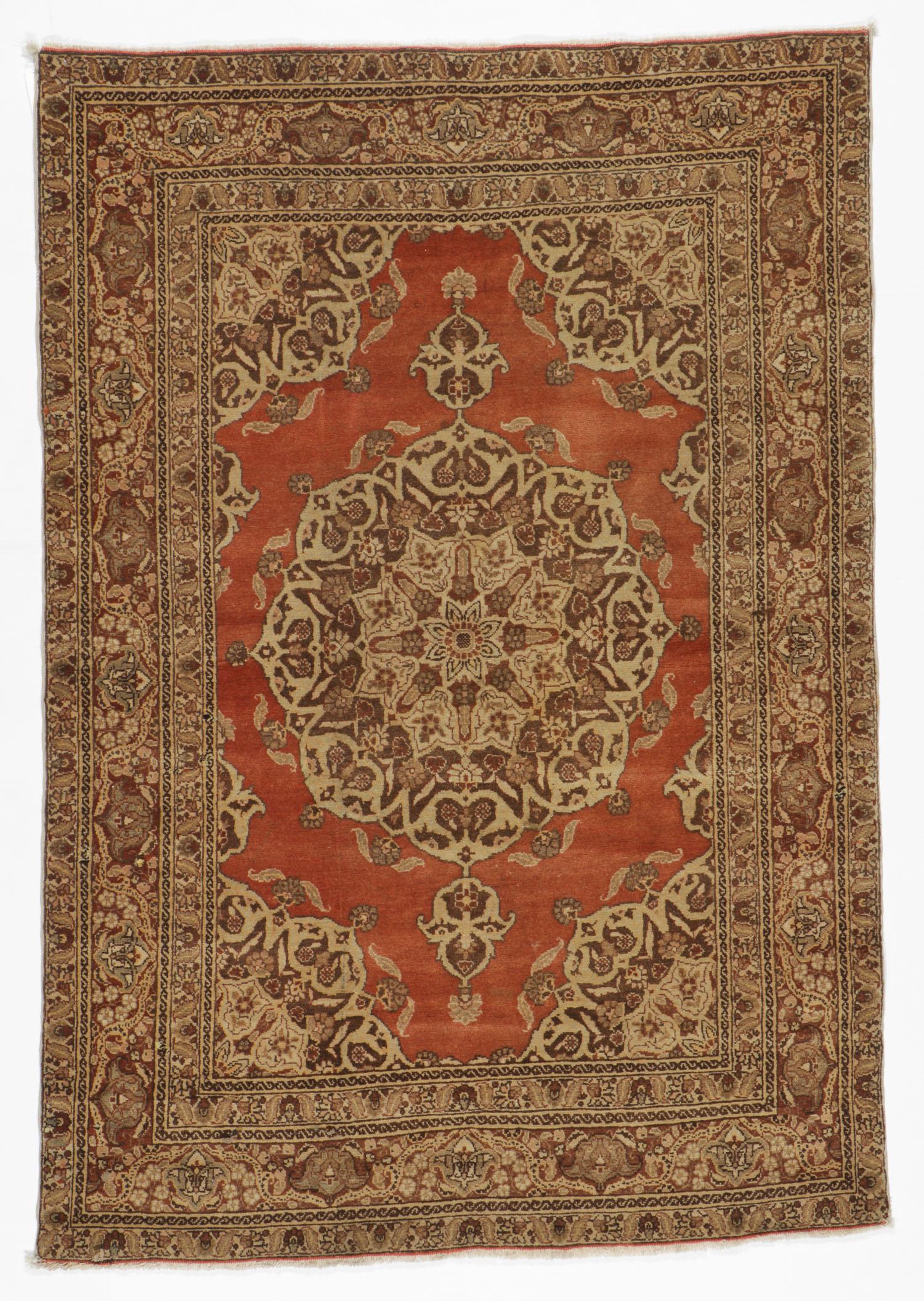 Tabriz Rug, Persia, Circa 1900, 3'11'' x 5'6'' (1 of 6)