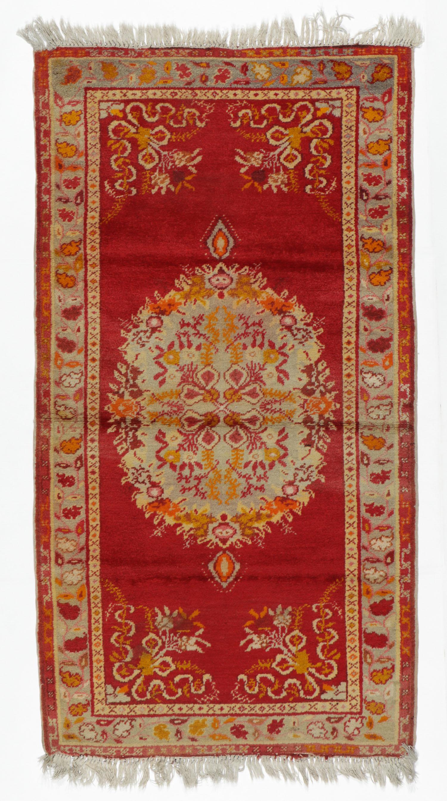 Oushak Rug, Turkey, Early 20th C., 3'0'' x 5'7'' (1 of 6)