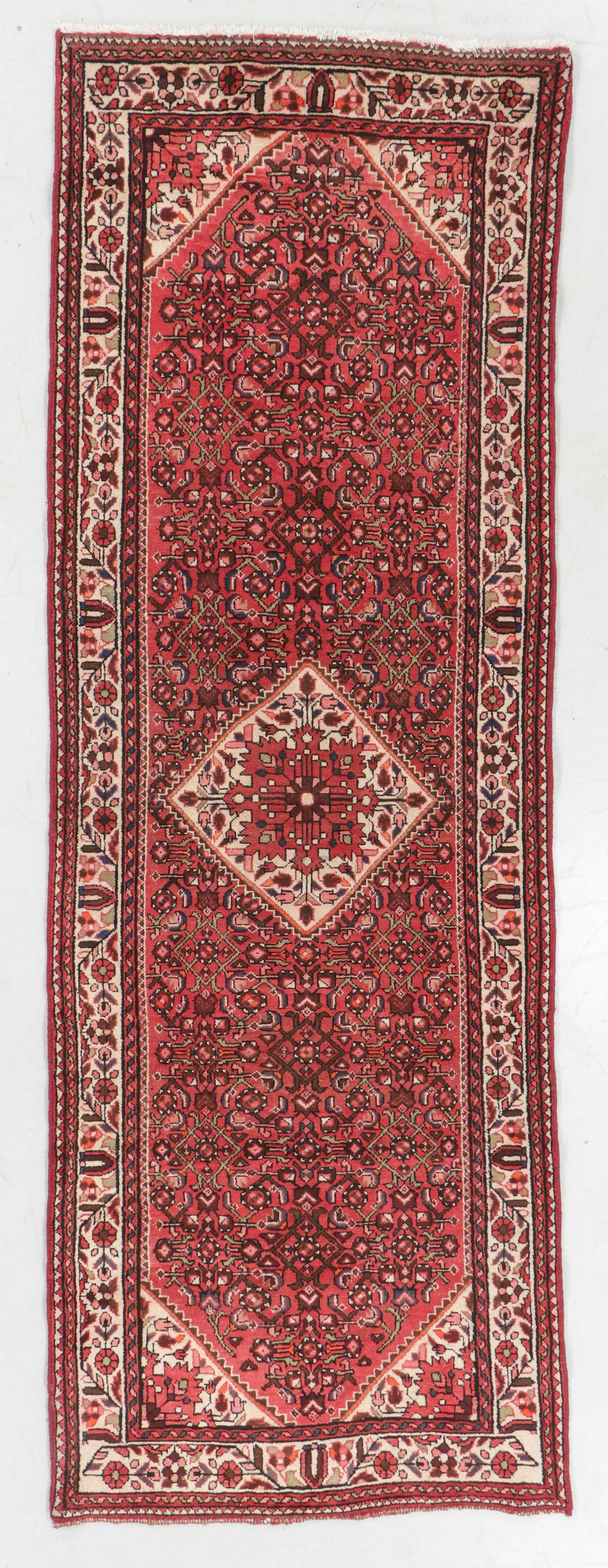 Hamadan Rug, Persia, Mid 20th C., 3'7'' x 10'3'' (1 of 5)