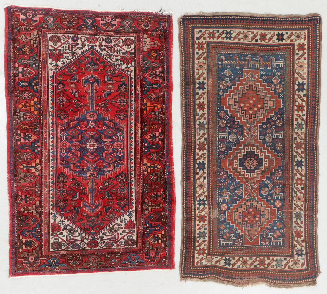 Antique Kazak and Hamadan Rugs (2) (1 of 7)