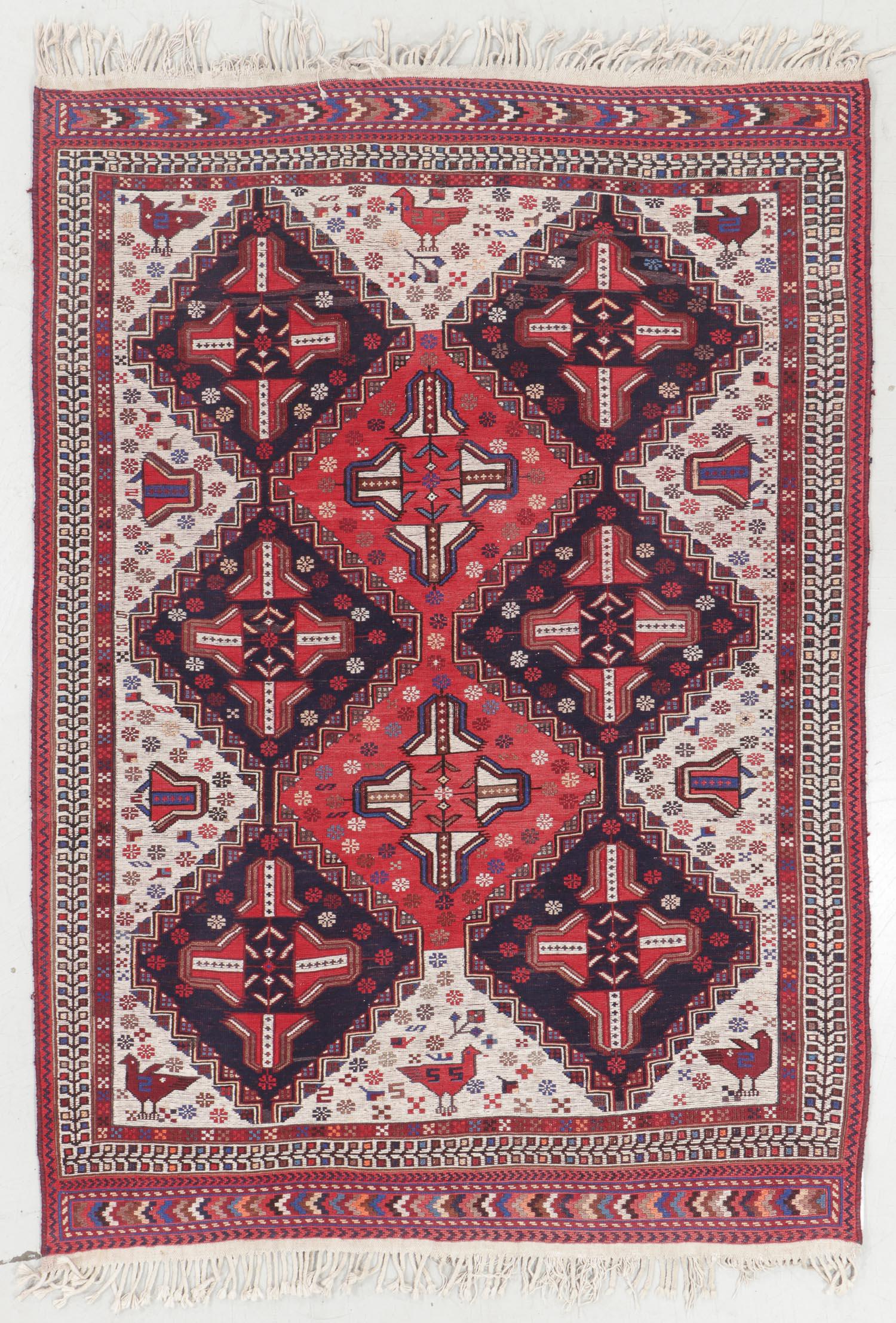 Vintage Sumak Rug, Persia, 4'11'' x 6'10'' (1 of 5)