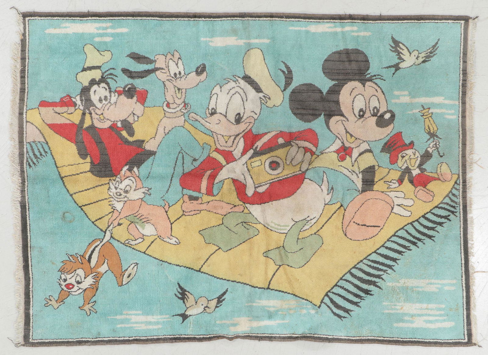 Mid Century Donald and Mickey Flying Carpet (1 of 5)