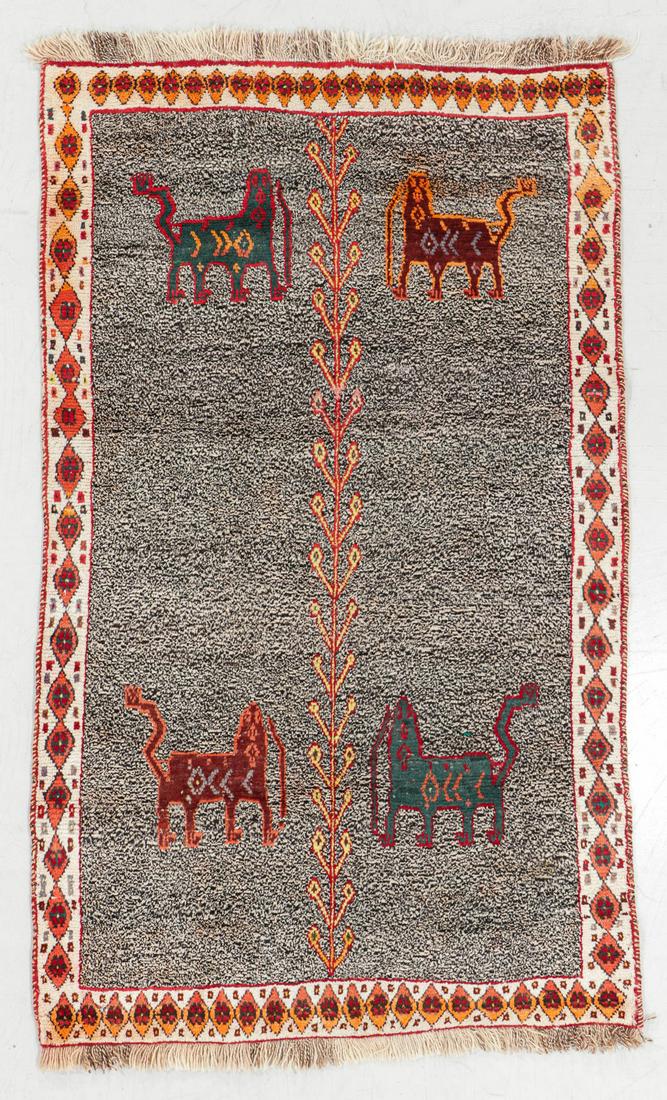 Gabbeh Rug, Persia, Mid 20th C., 3'10'' x 6'5'' (1 of 5)