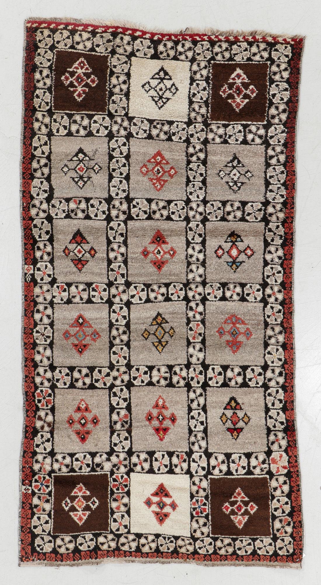 Gabbeh Rug, Persia, Mid 20th C., 3'10'' x 7'2'' (1 of 5)