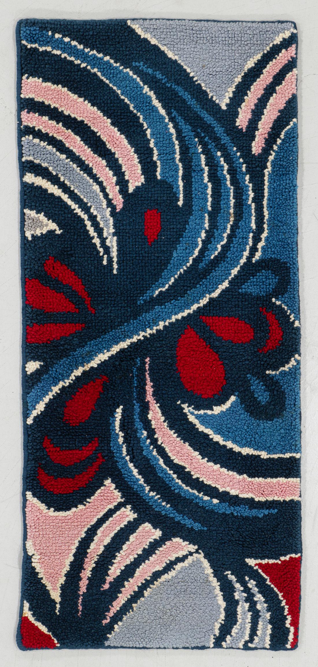 Modernist Art Deco Rug, Europe, Mid 20th C., 2'1'' x (1 of 6)