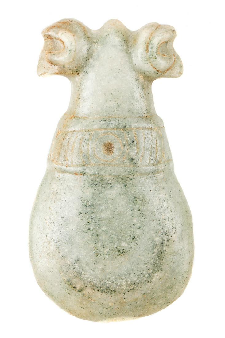 Taino (1000-1500 CE) Twin Bird Head Ceremonial Axe (1 of 4)