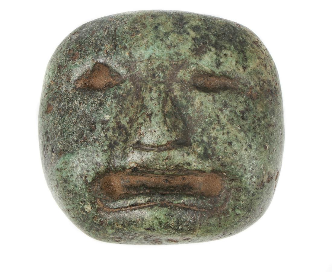 Pre-Columbian Olmec Jade Mask Pendant (1 of 4)