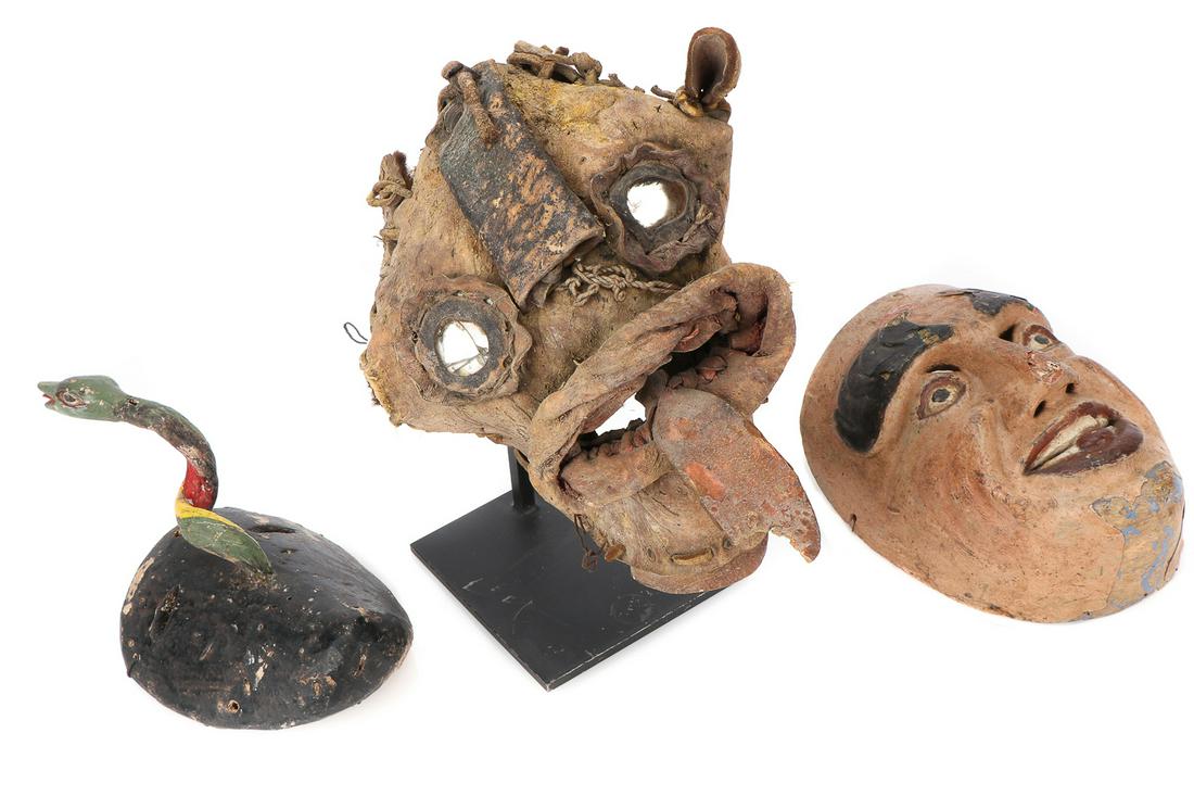 Three Mexican Festival Masks (1 of 5)