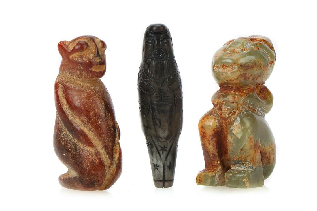 Three Chinese Jade Pendants (1 of 5)