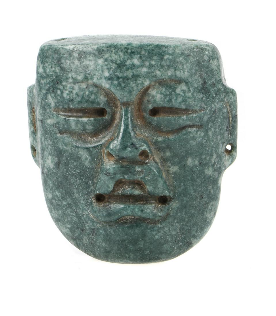 Pre-Columbian Olmec Style Stone Mask Pendant (1 of 4)