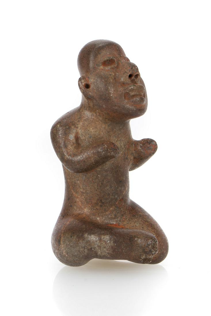 Pre-Columbian Olmec Style Carved Stone Figure (1 of 5)