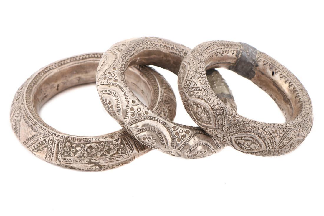 Three Old Berber Silver Bracelets, early-mid 20th C. (1 of 5)