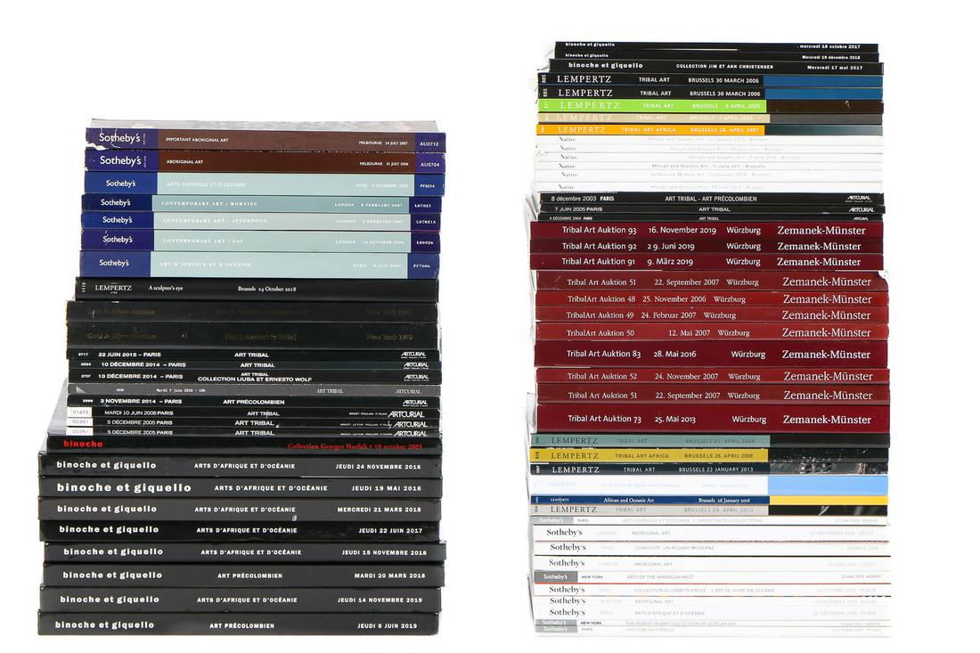 Group of  72 Auction Catalogues: Ethnographic (1 of 3)