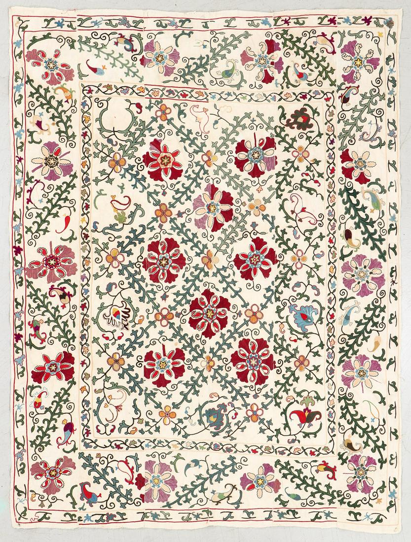 Central Asian Suzani, Late 19th C. (1 of 4)