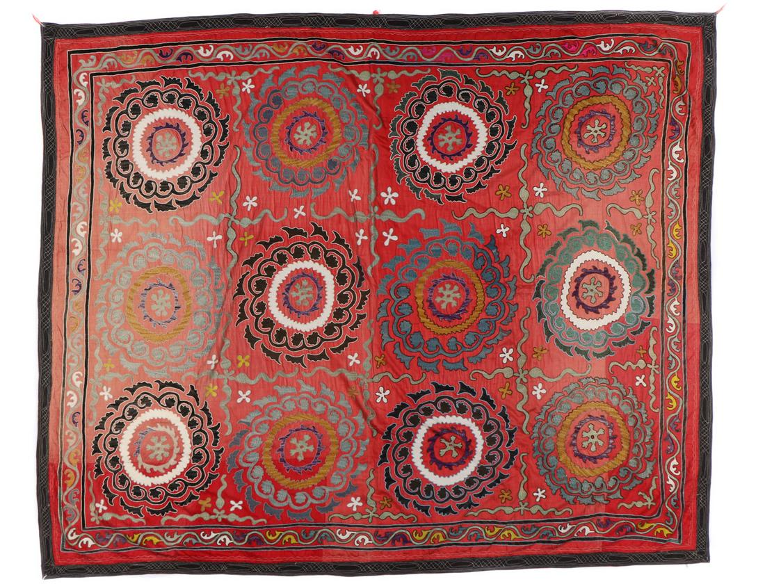 Central Asian Bukhara Suzani, Circa 1900 (1 of 7)