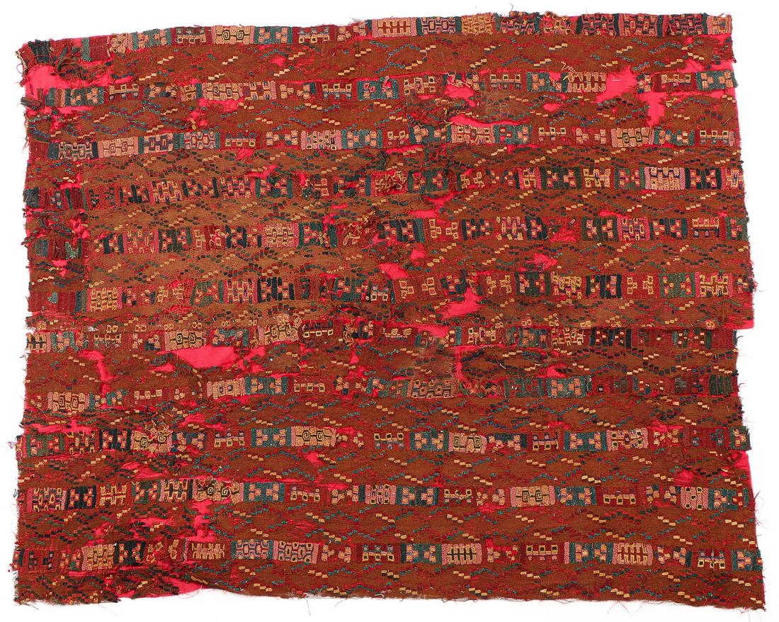Pre-Columbian Chancay (100-1400 CE) Textile, Peru (1 of 7)