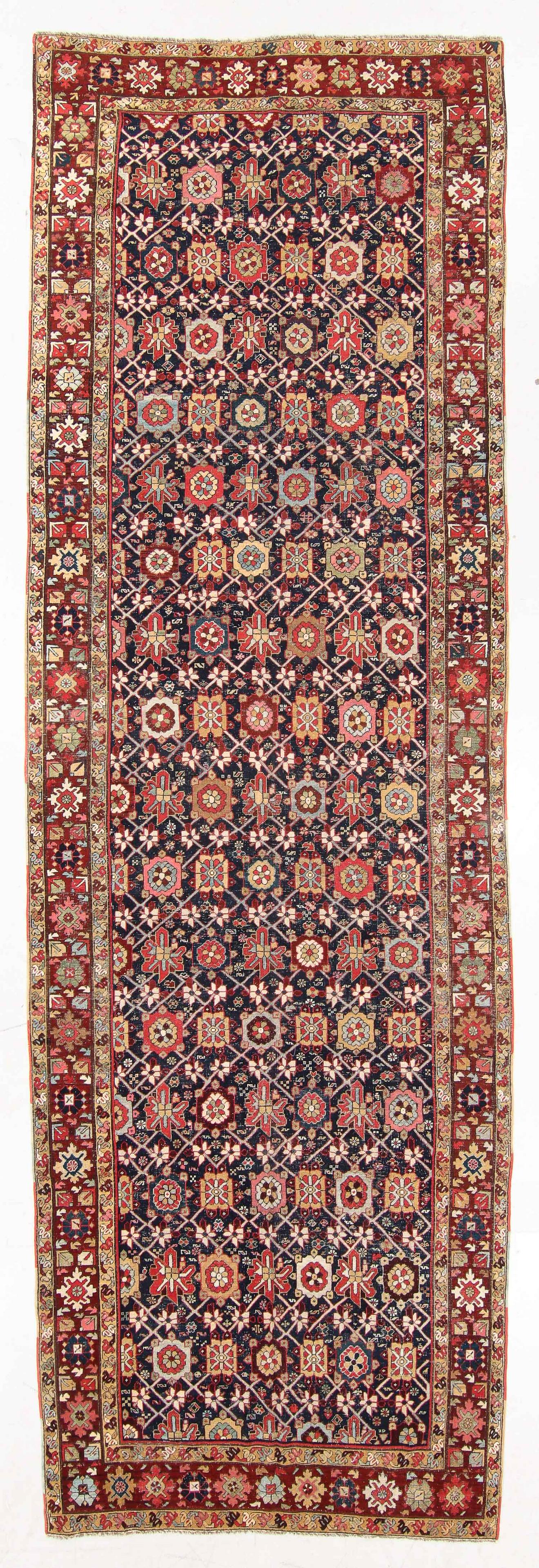 Caucasian Rug, Mid 19th C., 5'2'' x 16'10'' (1 of 6)