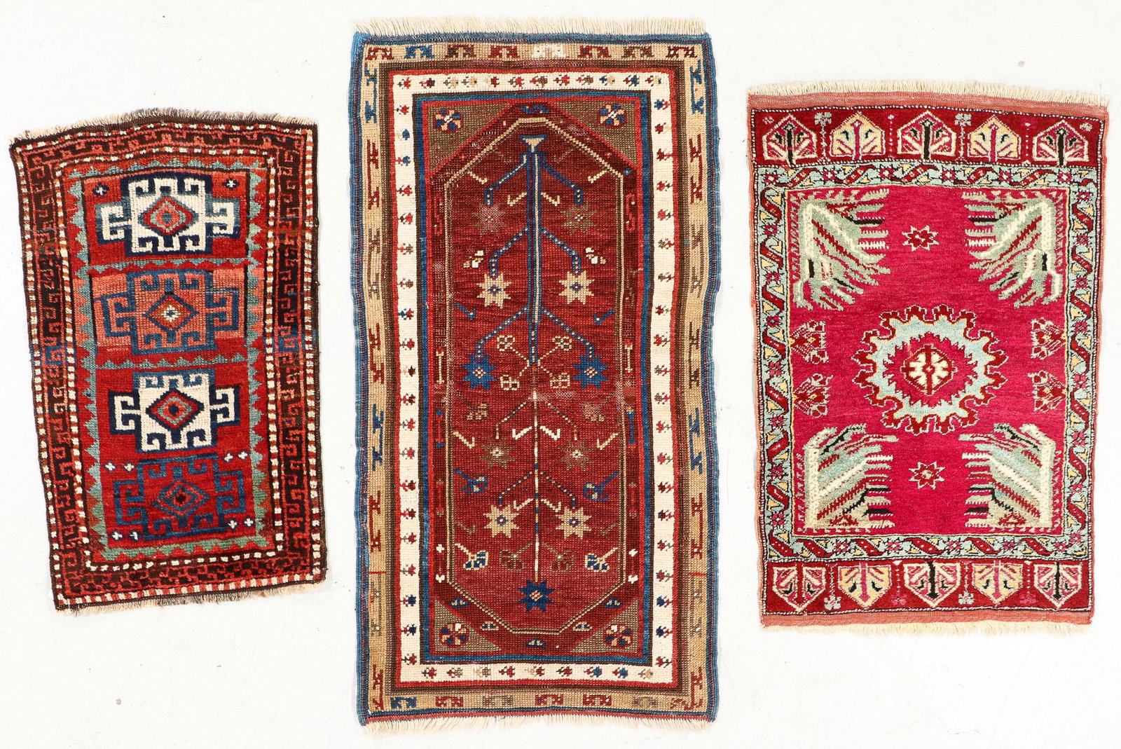 Three Anatolian Yastiks, Turkey, Late 19th C. (1 of 9)