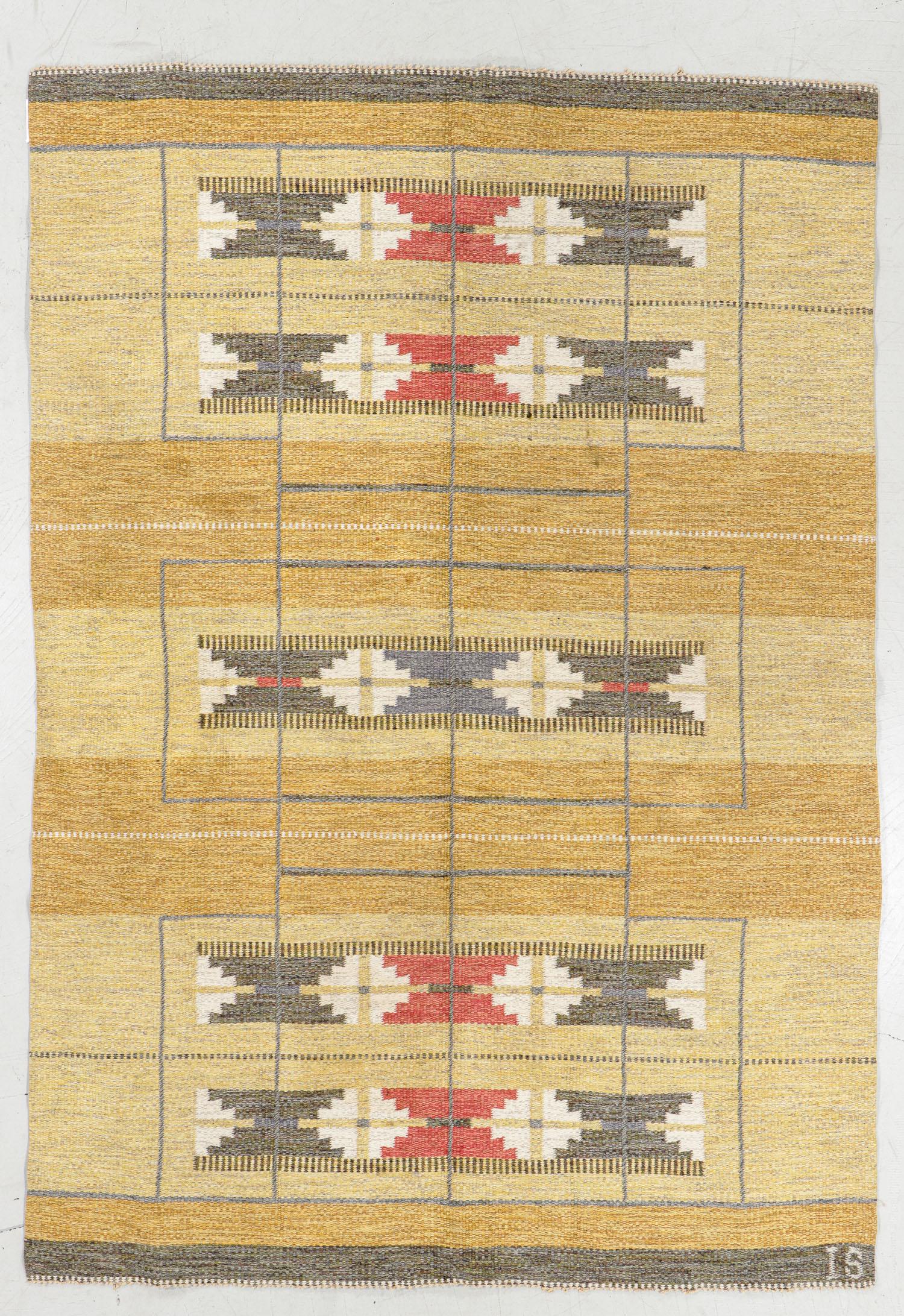 Ingegerd Silow (Swedish, 1916-2005) Modernist Kilim (1 of 4)