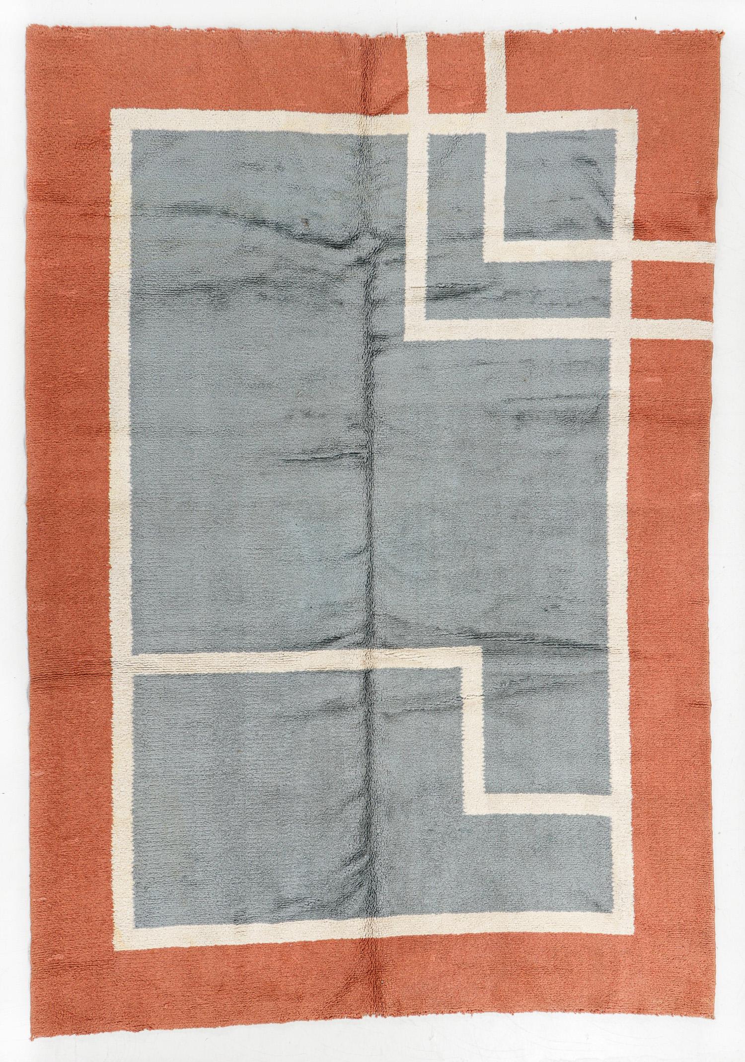 Art Deco Rug , France, Early/Mid 20th C., 6'7'' x 9'6' (1 of 5)
