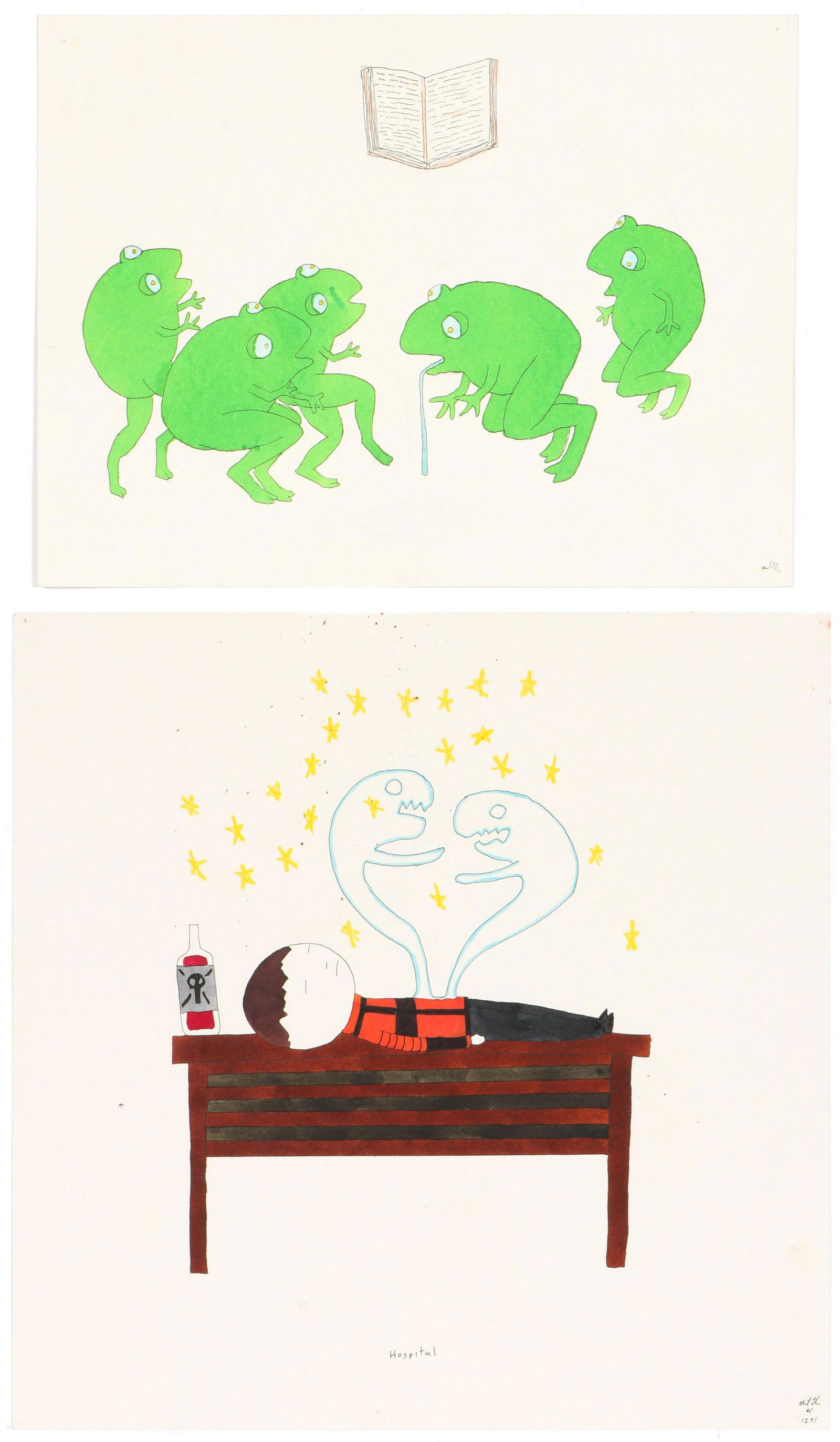 Neil Farber (b. 1975) Two Works on Paper (1 of 6)