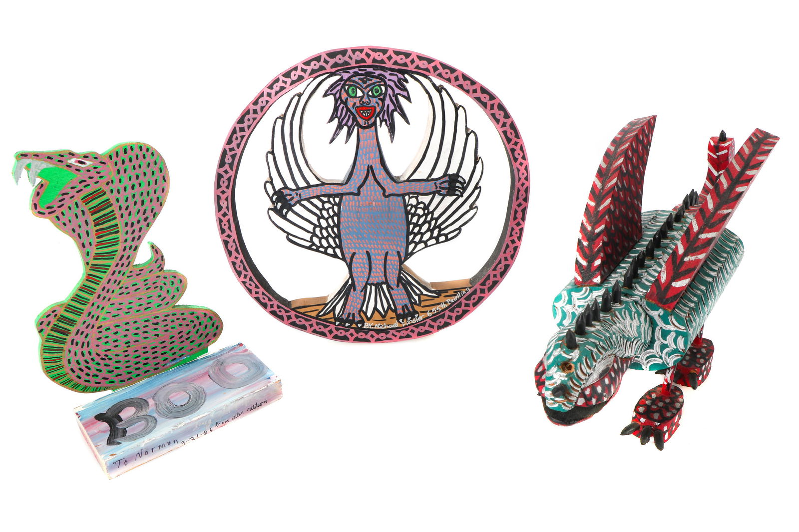 Three Finster Family Folk Art Pieces (1 of 7)