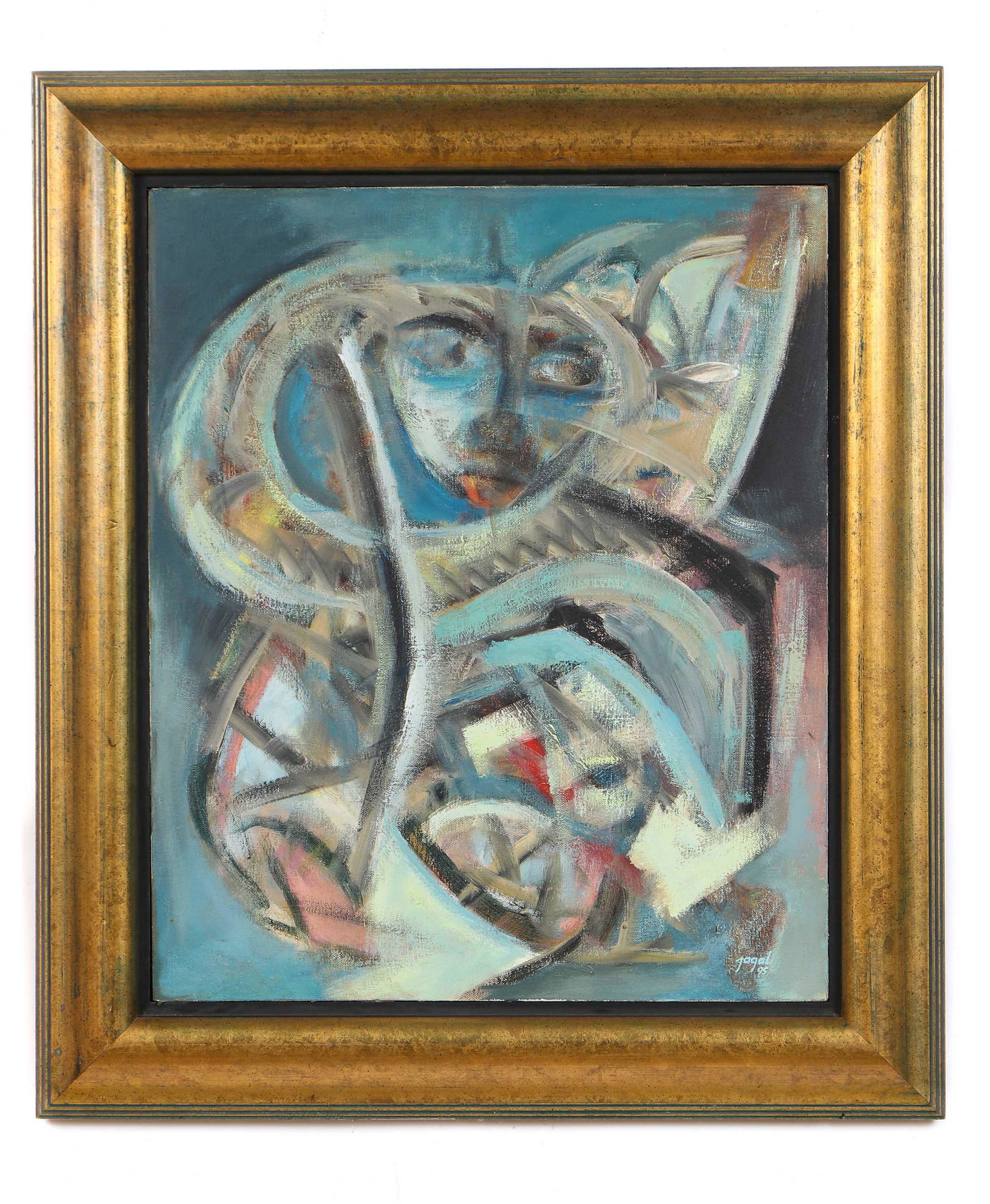 Jagal (20th c.) "Three Masks" 1995 (1 of 3)