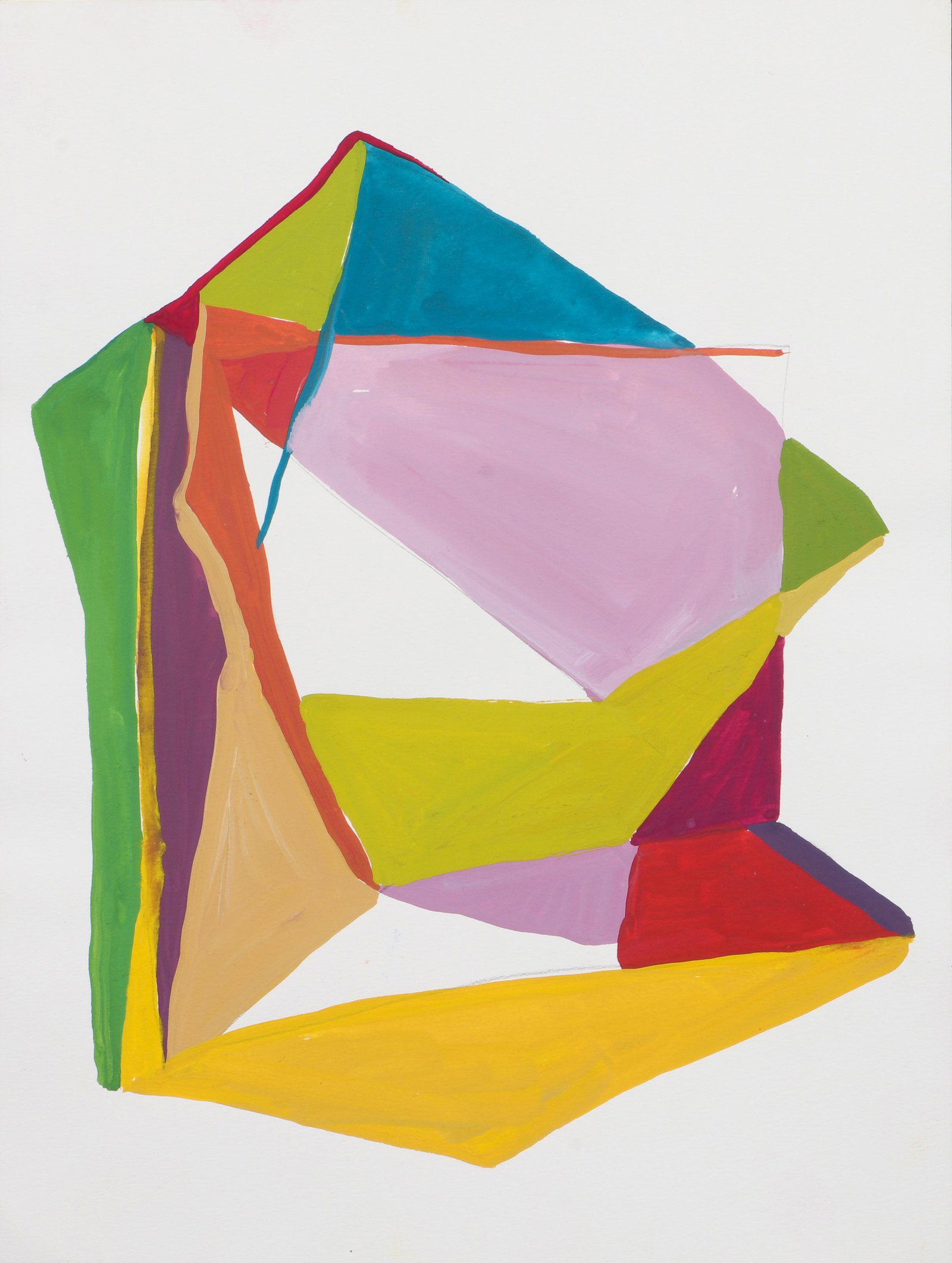 Sarah Braman (American, b. 1970) Gouache Painting (1 of 3)