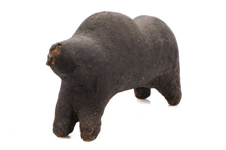 West African Bamana Power Figure Boli: West African Bamana Power Figure Boli. Wood and sacrificial materials. Size: 13.5'' x 21'' x 5.5'' (34 x 53 x 14 cm). Collection of Allan Stone, New York. Note: There Are No Hidden or Confidential