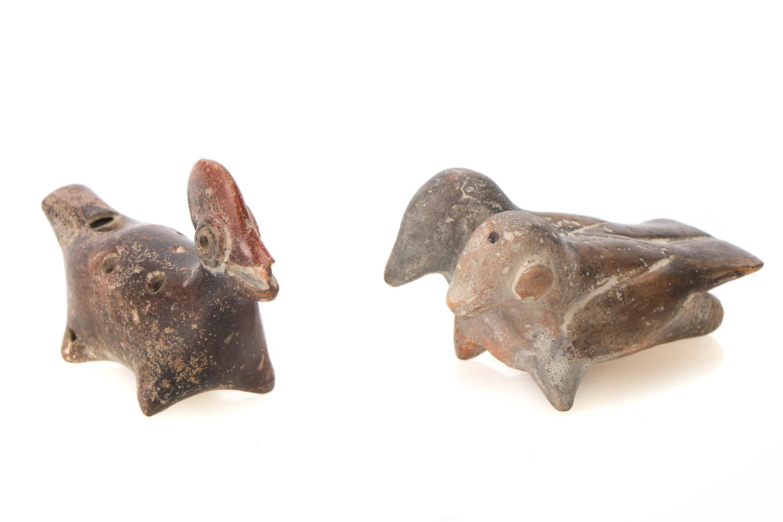Two Pre-Columbian Pottery Bird Whistles (1 of 6)