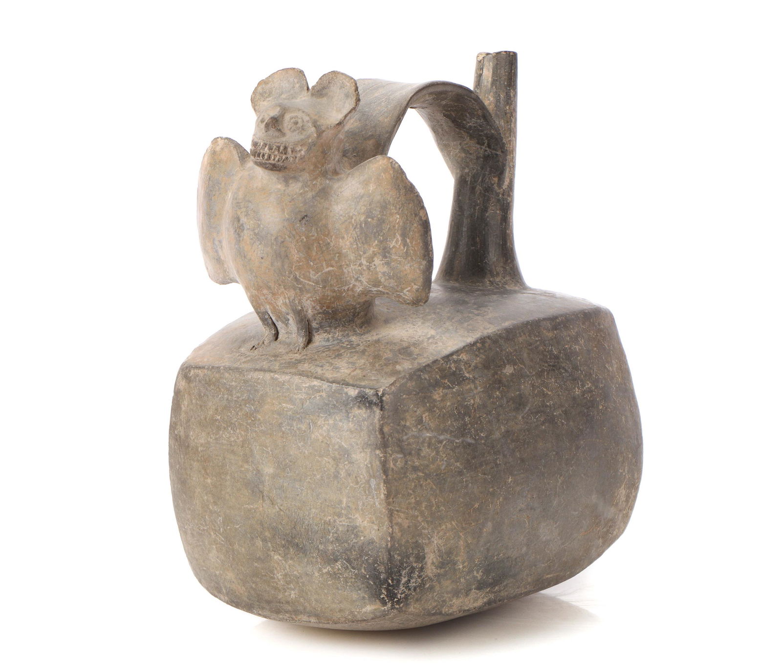 Pre-Columbian Sican/Chimu Bat Vessel Whistle, Peru (1 of 9)