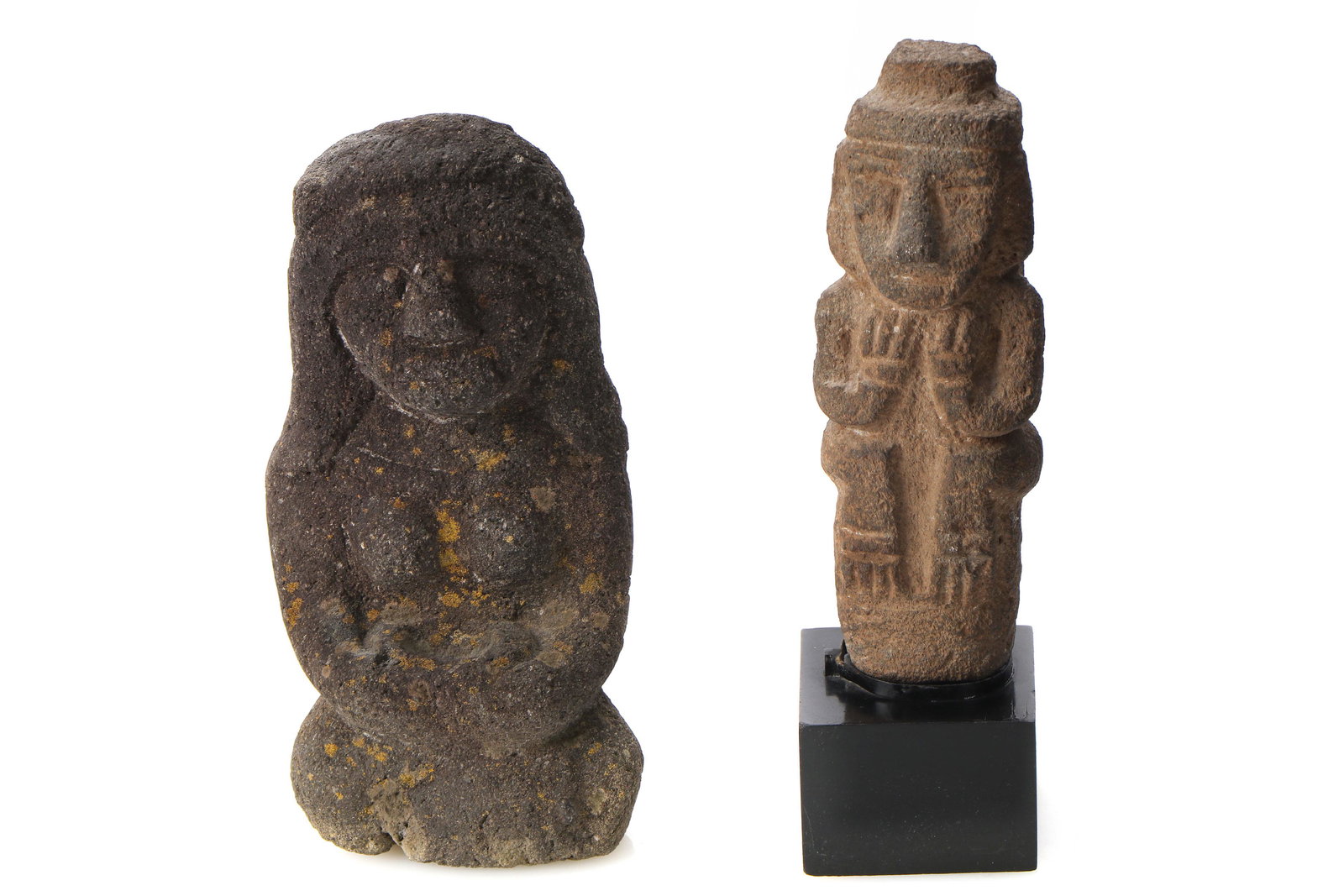 Two Pre-Columbian Style Carved Volcanic Stone Effigies (1 of 7)