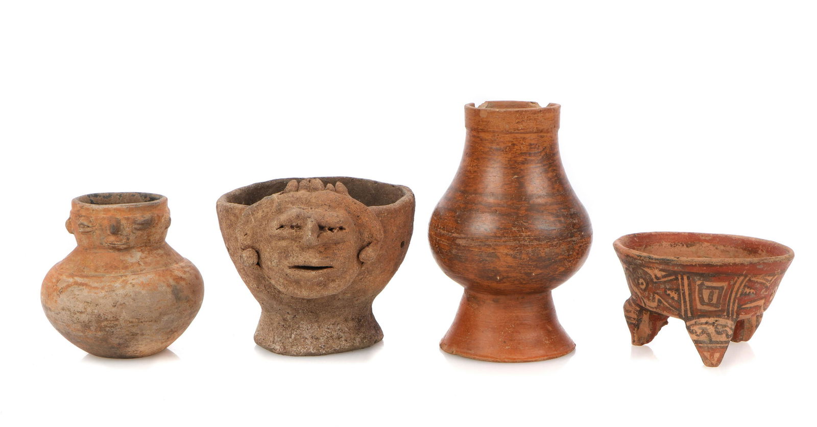 Four Pre-Columbian Pottery Vessels (1 of 9)
