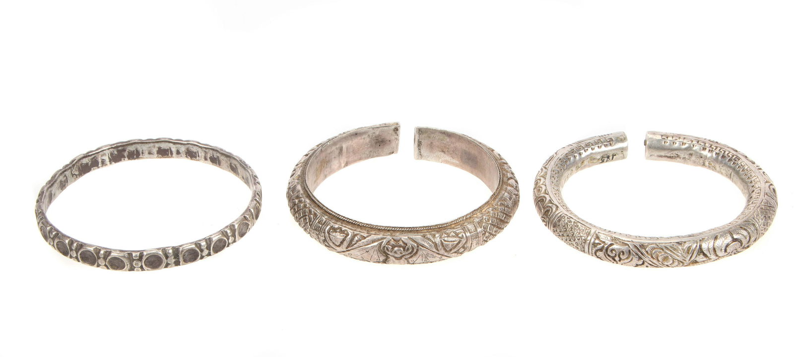 3 Antique Silver Bracelets (1 of 6)