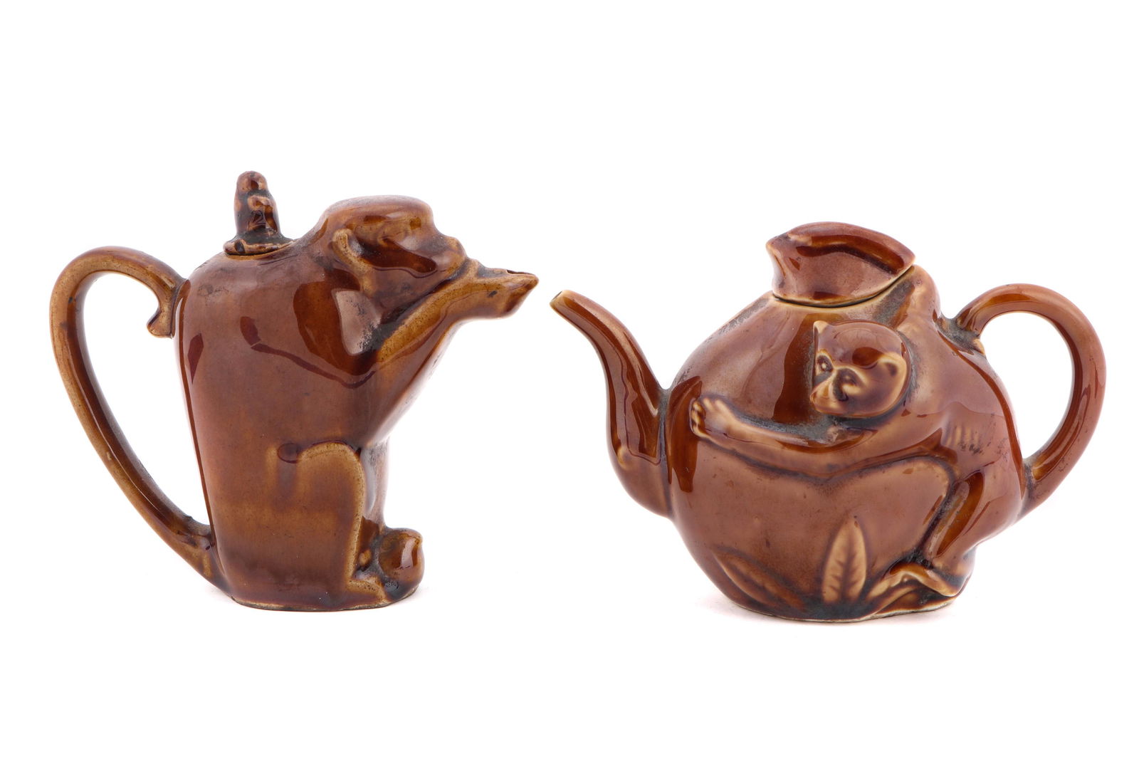 Two Chinese Ceramic Teapots in Animal Form (1 of 5)