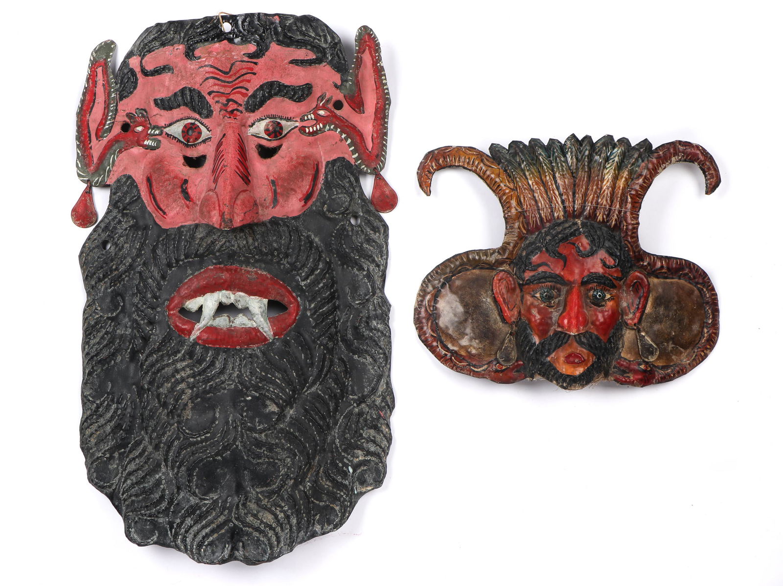 Two Vintage Mexican Festival Masks (1 of 6)