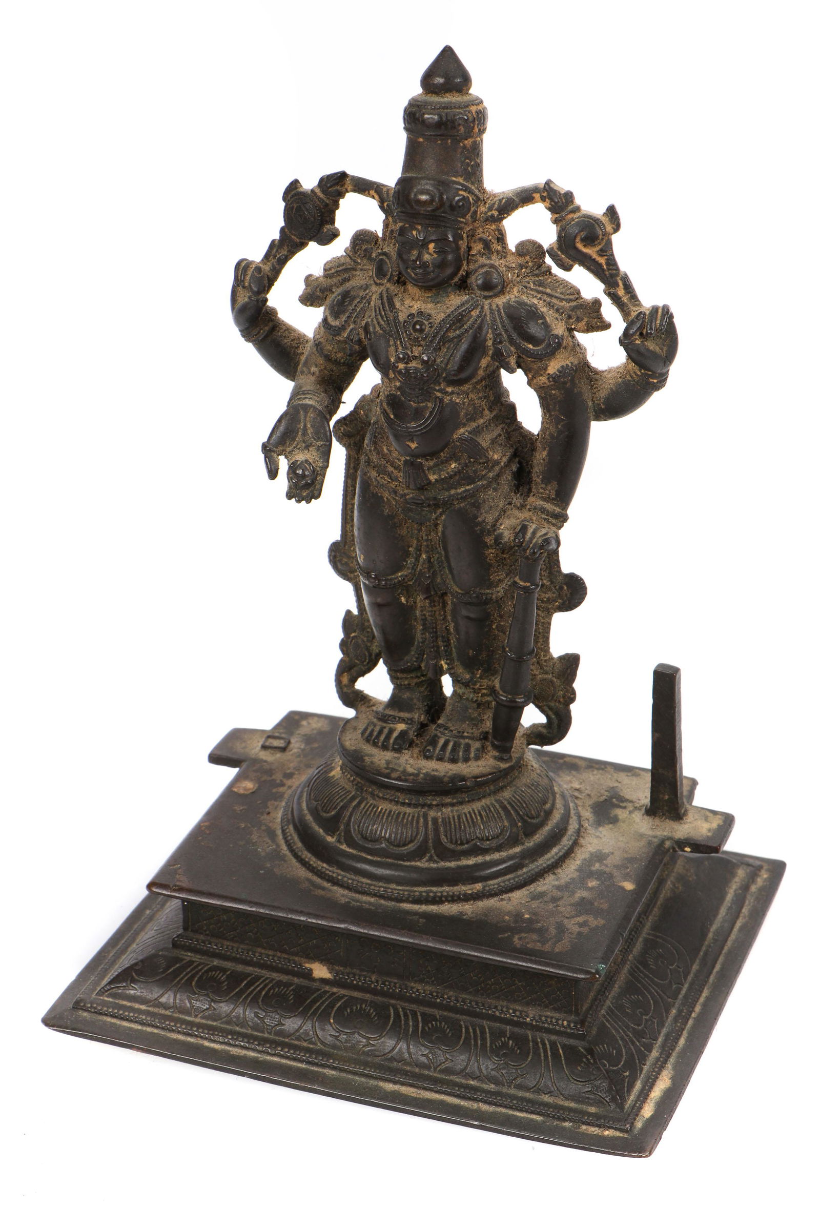 Fine Antique South Indian Bronze Figure of Vishnu (1 of 7)