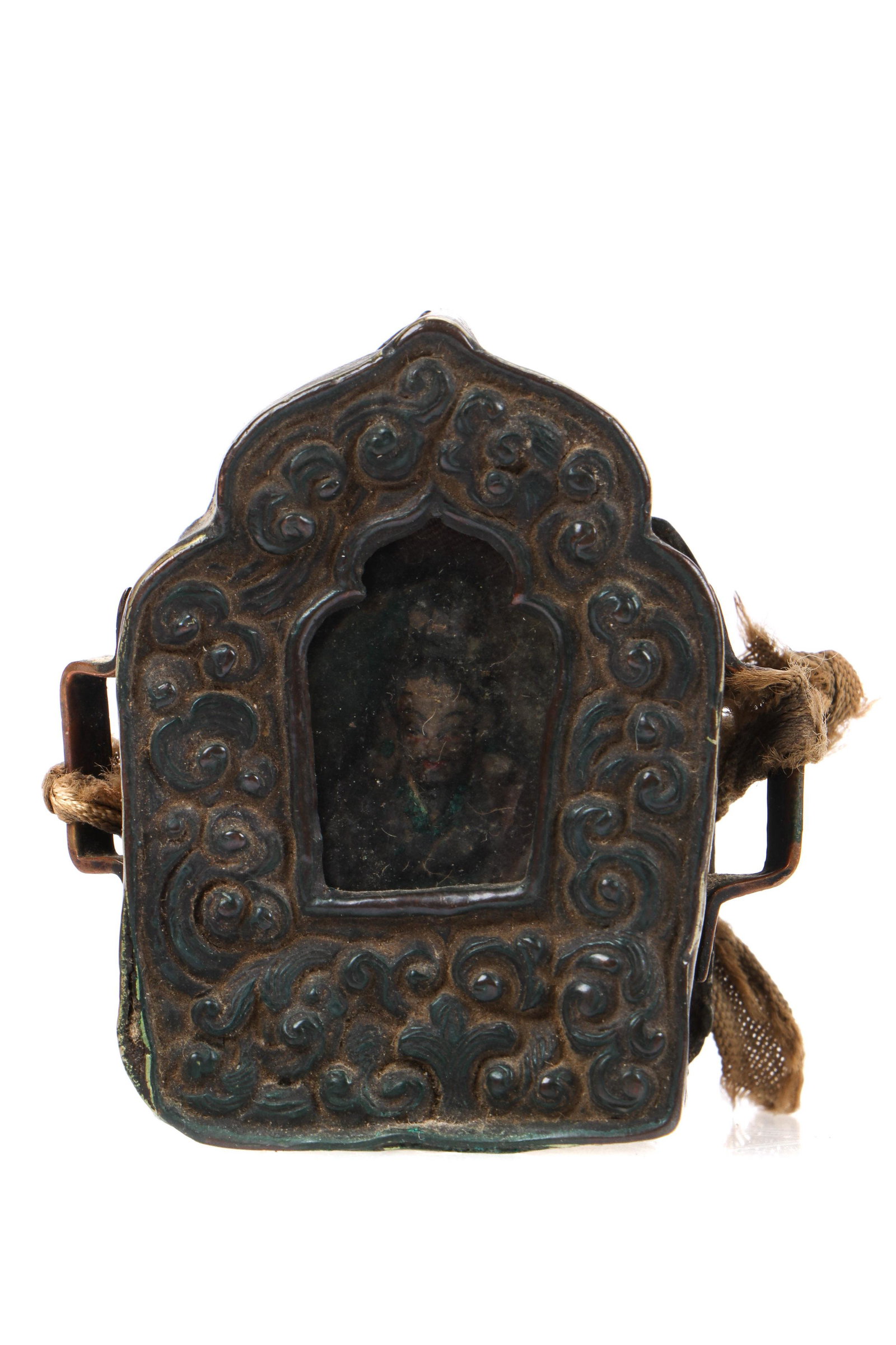 Fine Antique Tibetan Traveling Shrine/Gau (1 of 10)