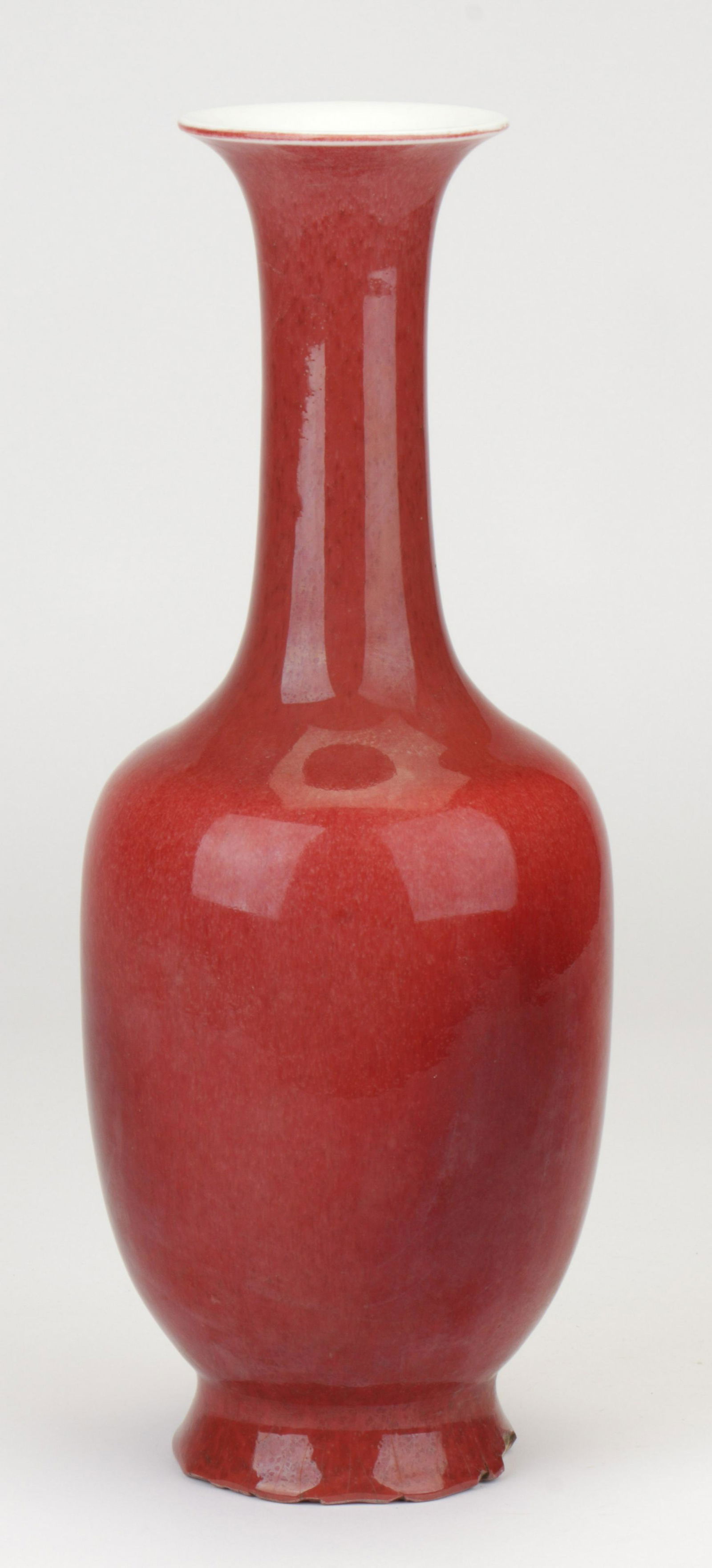 Chinese Qing Peach Bloom Vase (1 of 2)