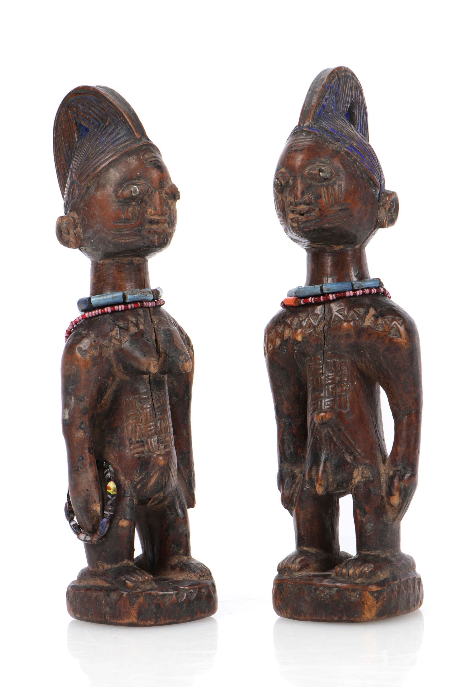 Pair of African Yoruba Ibeji Twin Figures (1 of 6)