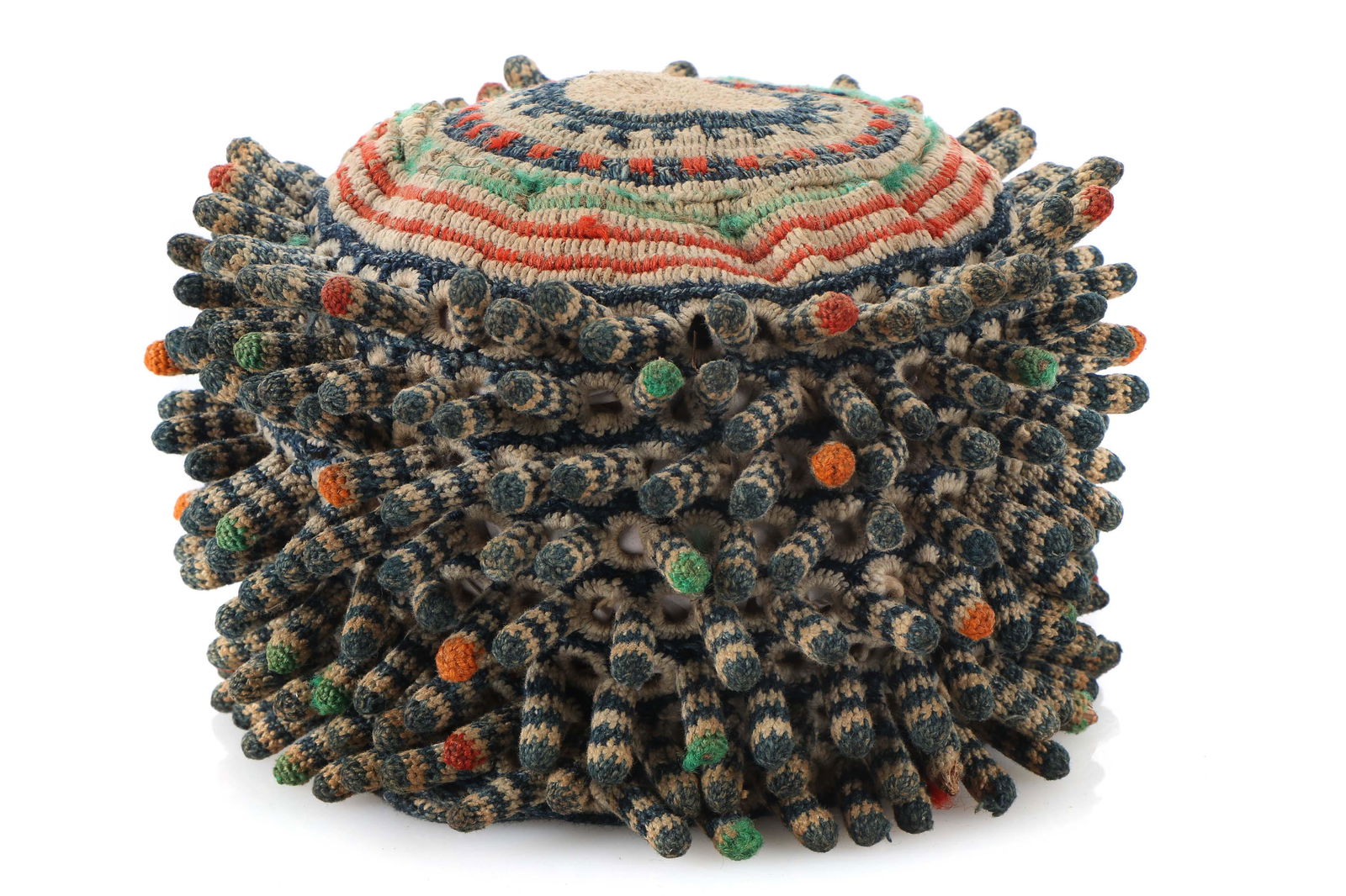 African Bamileke Prestige Hat, Cameroon, 20th C. (1 of 6)