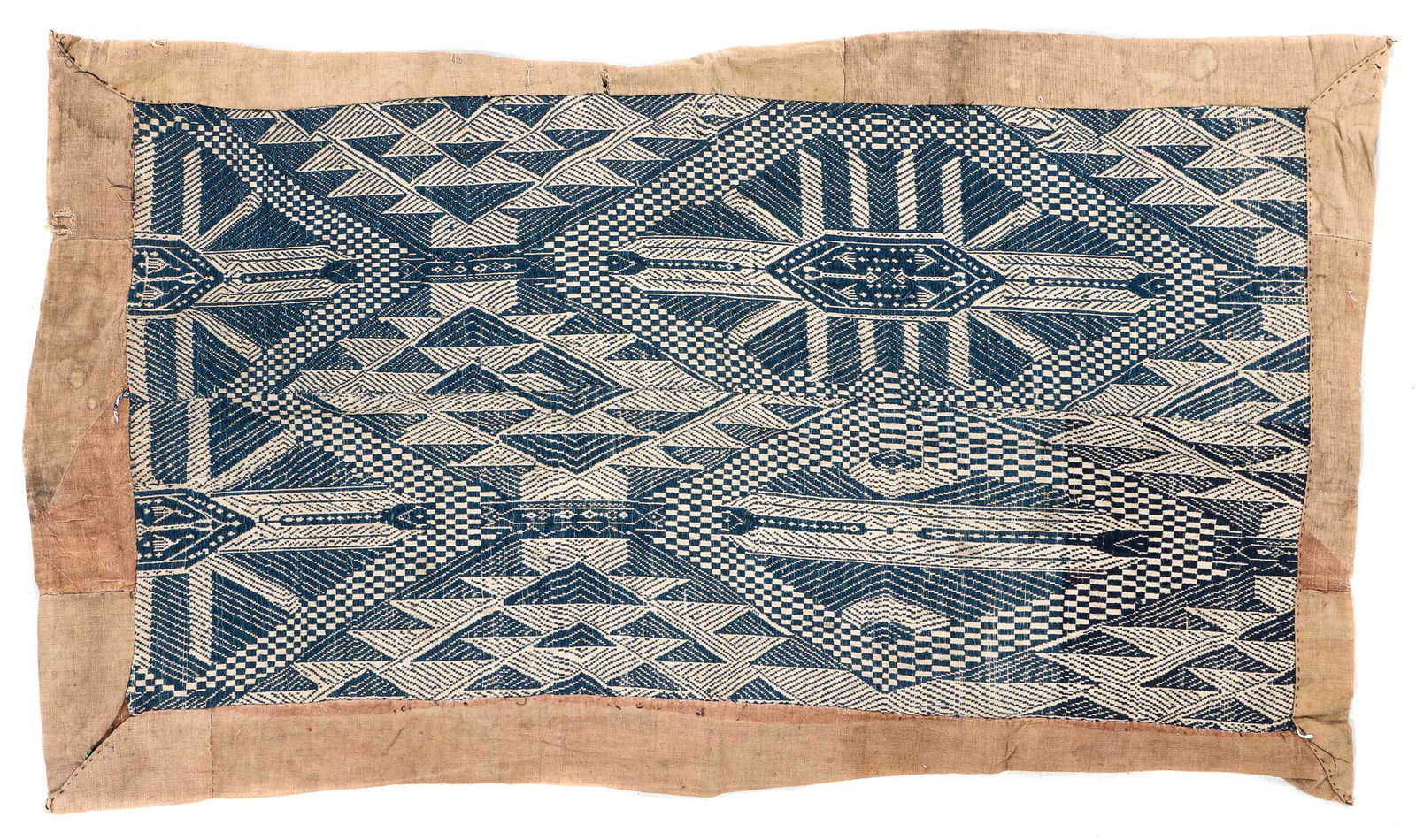 Lao Indigo Coverlet, Early 20th C. (1 of 6)