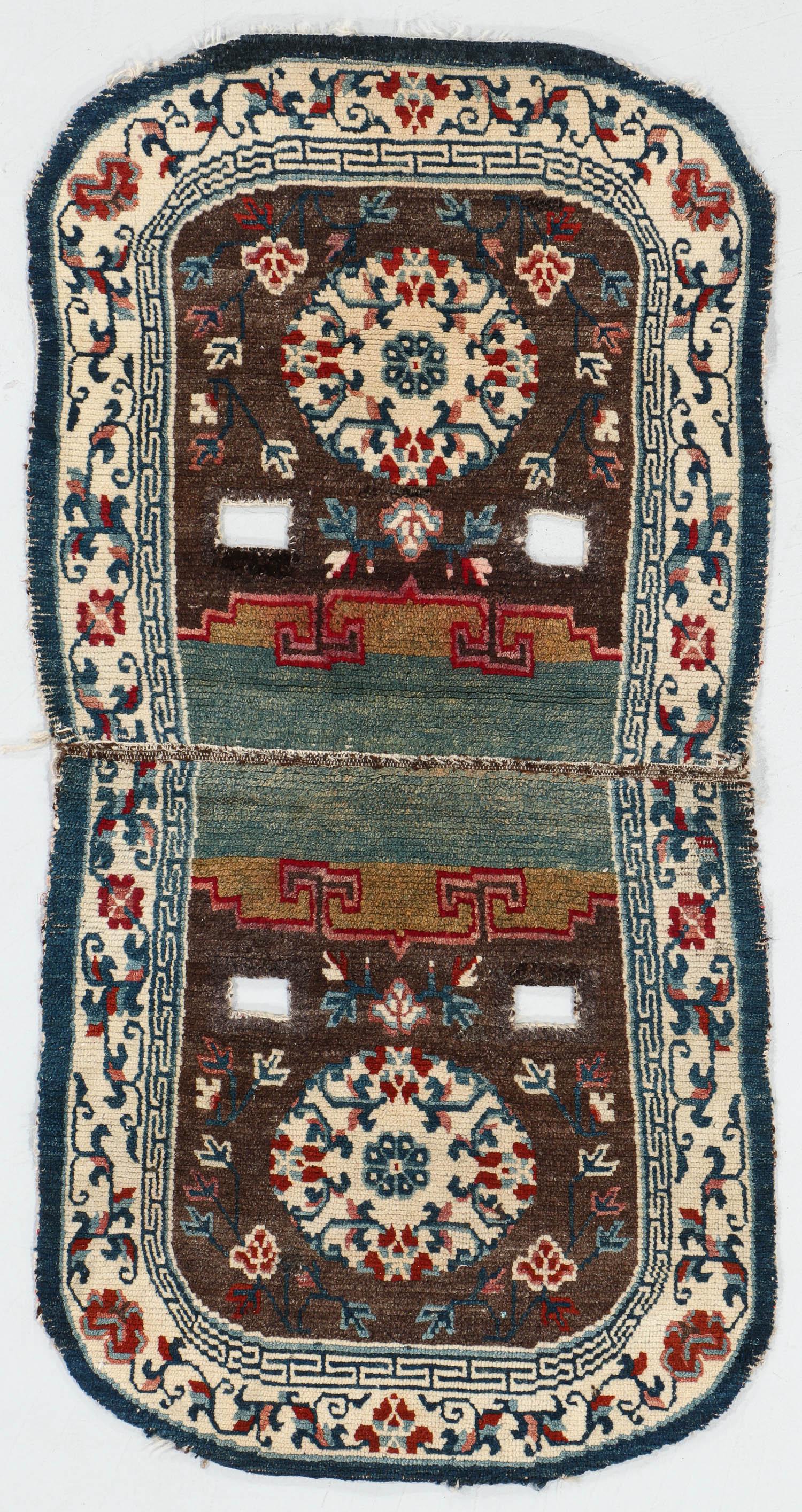 Saddle Rug, Tibet, Late 19th C., 1'11'' x 3'9'' (1 of 6)